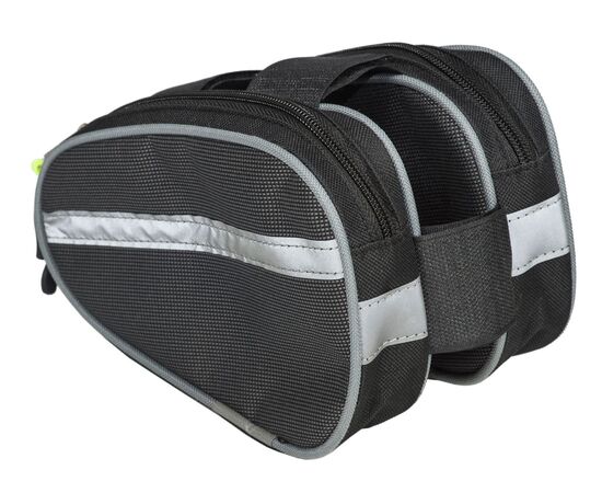 Велосумка на раму Course Твин (серый), Цвет: черный, изображение 2