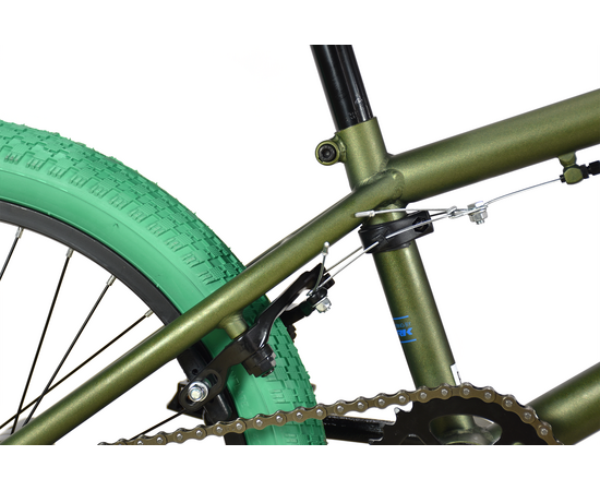 Велосипед Stark'23 Madness BMX 2 (зеленый/голубой/зеленый), Цвет: зелёный, изображение 3