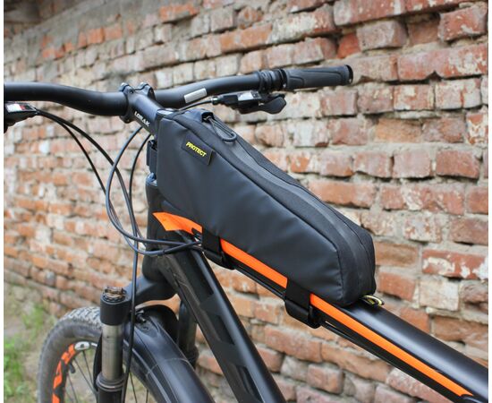 Велосумка PROTECT Feedbag 555-675 на раму (серия Bikepacking, черный), изображение 3