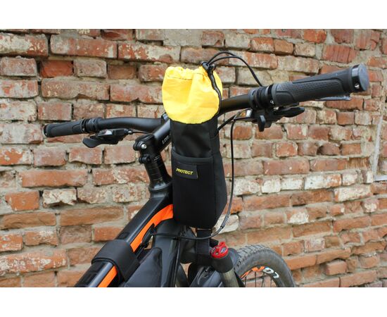 Велосумка PROTECT Feedbag 555-676 на руль (серия Bikepacking, правая/левая, черный), изображение 4