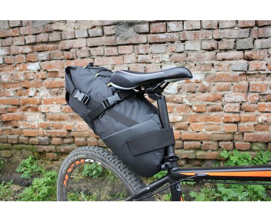 Велосумка PROTECT 555-677 под седло (серия Bikepacking, черный), изображение 4