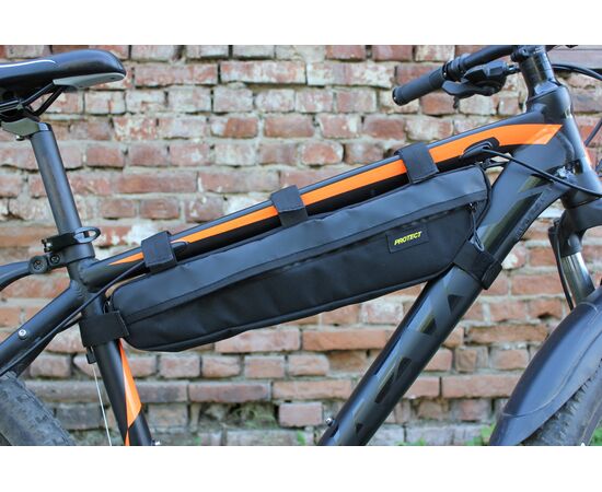 Велосумка PROTECT 555-690 под раму M (серия Bikepacking, черный), изображение 3