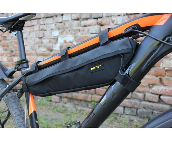 Велосумка PROTECT 555-690 под раму M (серия Bikepacking, черный), изображение 4