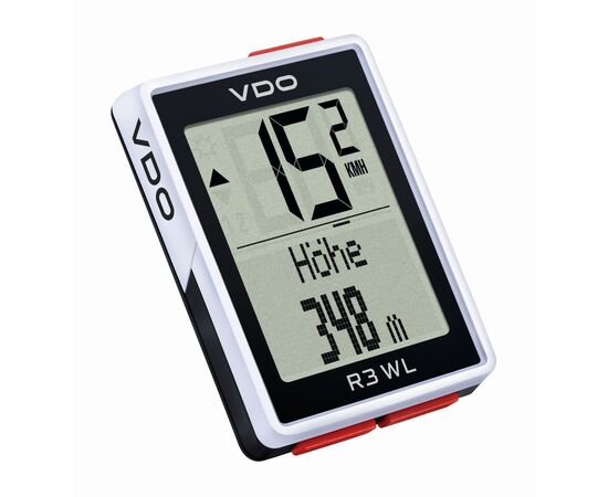 Велокомпьютер беспроводной VDO R3 WL VTS 4-64030 (белый), изображение 2