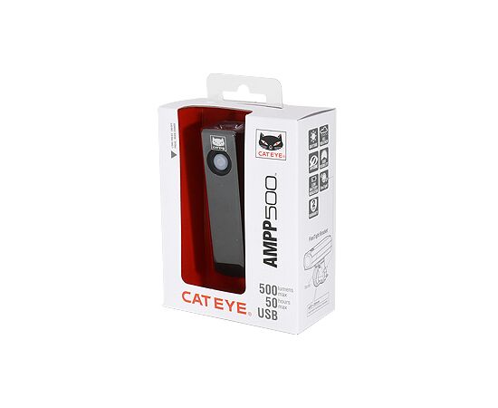 Фара передняя CAT EYE HL-EL085RC AMPP500 LED 8-12002082 (черный), изображение 3