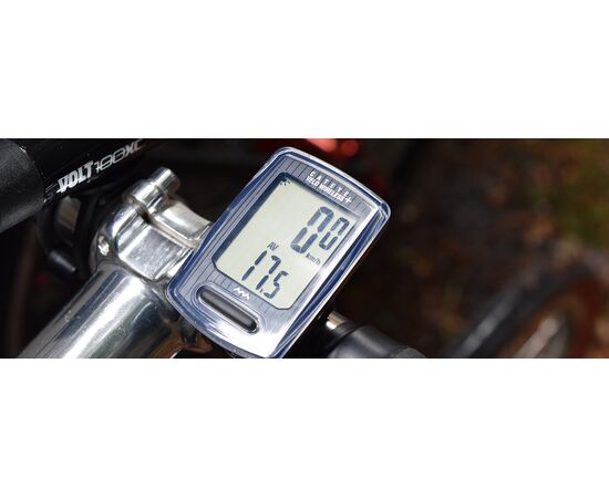 Велокомпьютер беспроводной CAT EYE Velo Wireless+ 8-13060030 (черный), Цвет: черный, изображение 2 Велокомпьютер беспроводной CAT EYE Velo Wireless+ 8-13060030 (черный), Цвет: черный, изображение 2