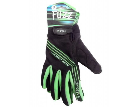 Перчатки FUZZ WIND PRO (черно-неон зеленые), Цвет: Зелёный, Размер: M