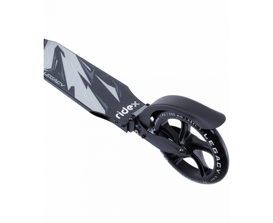 Самокат Ridex Legacy 250/200 мм (c ручным тормозом, чёрный), Цвет: черный, изображение 5