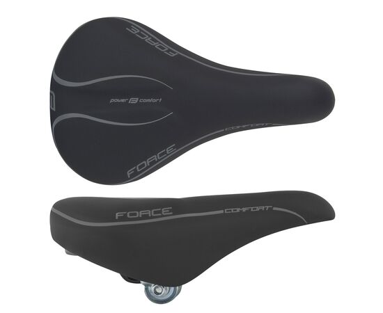 Седло женское Force COMFORT THUNDER 20048 (чёрный), изображение 2 Седло женское Force COMFORT THUNDER 20048 (чёрный), изображение 2