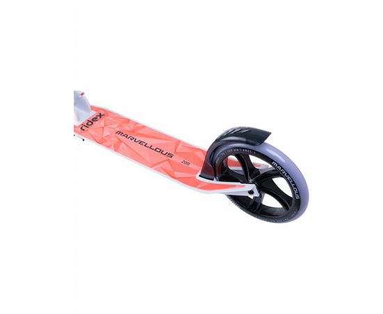 Самокат Ridex Marvellous 200 мм (белый/коралловый), Цвет: красный, изображение 5