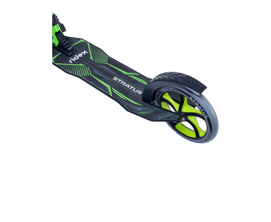 Самокат Ridex Stratus 230/200 мм (c ручным тормозом, зелёный), Цвет: зелёный, изображение 5