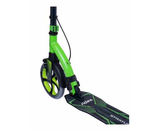 Самокат Ridex Stratus 230/200 мм (c ручным тормозом, зелёный), Цвет: зелёный, изображение 4