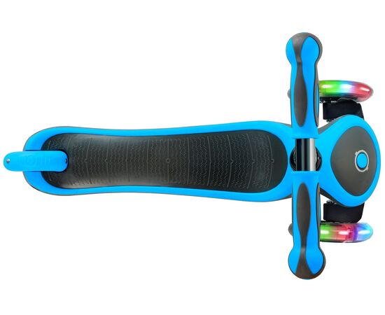 Самокат Globber Primo Plus Titanium 442-130 (неоновый-голубой), изображение 3 Самокат Globber Primo Plus Titanium 442-130 (неоновый-голубой), изображение 3