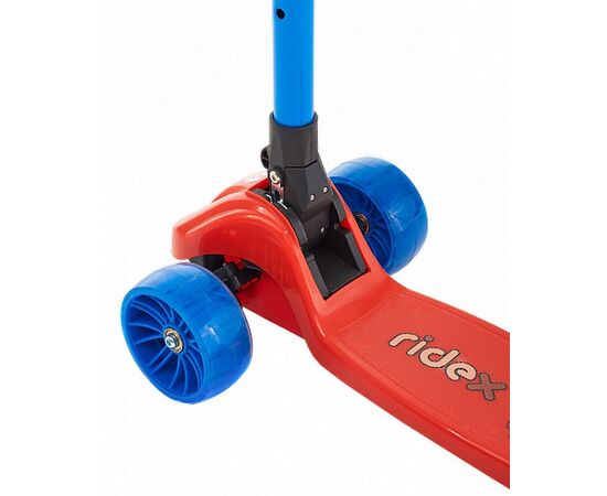 Самокат 3-х колесный Ridex Juicy R 120/80 мм (красный/синий), Цвет: красный, изображение 4