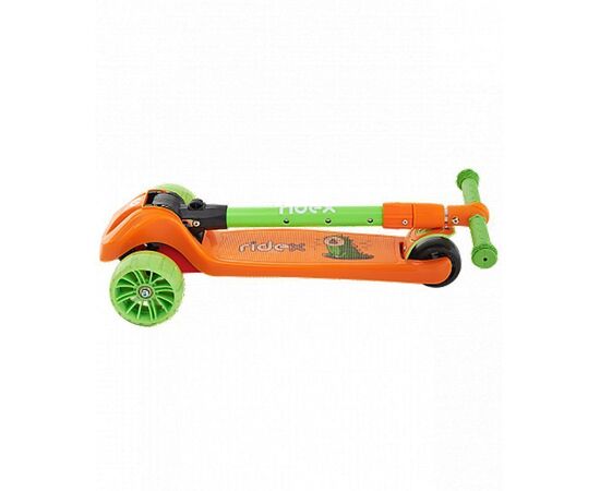 Самокат 3-х колесный Ridex Juicy 120/80 мм (оранжевый/зелёный), Цвет: оранжевый, изображение 6