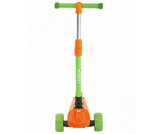 Самокат 3-х колесный Ridex Juicy 120/80 мм (оранжевый/зелёный), Цвет: оранжевый, изображение 3