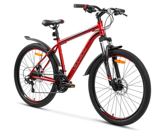 Велосипед AIST Quest Disc 26 (красный-чёрный), Цвет: красный, Размер рамы: 18", изображение 2