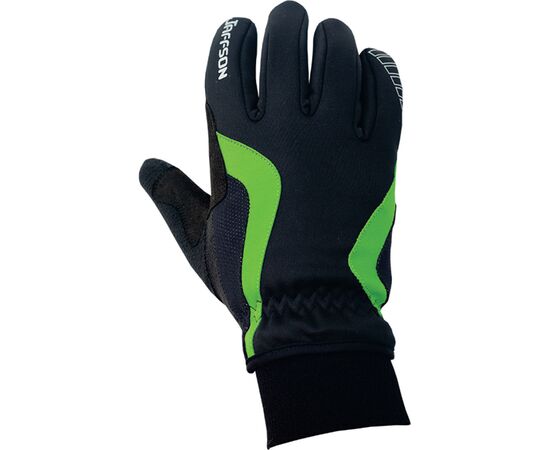 Перчатки JAFFSON WCG 43-0476 (чёрный/зелёный), Цвет: Зелёный, Размер: M