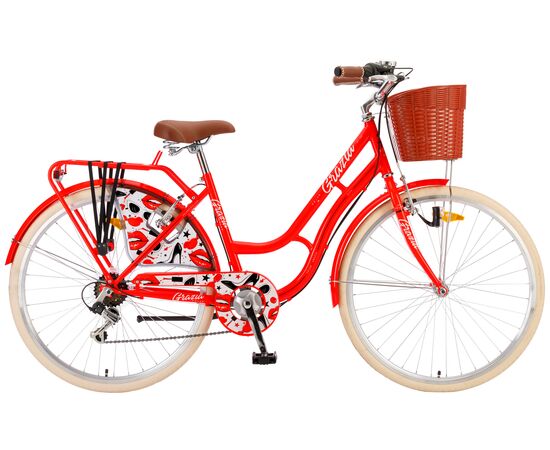 Велосипед Polar Grazia 26 6-sp (ярко-красный), Цвет: розовый