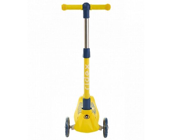 Самокат 3-х колесный Ridex Wave 120/90 мм (жёлтый/серый), Цвет: жёлтый, изображение 3