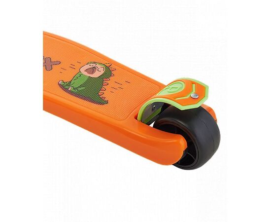Самокат 3-х колесный Ridex Juicy 120/80 мм (оранжевый/зелёный), Цвет: оранжевый, изображение 5