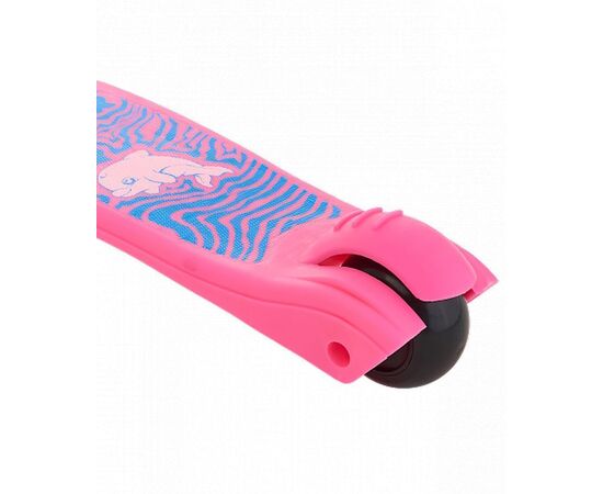 Самокат 3-х колесный Ridex Wave 120/90 мм (розовый/голубой), Цвет: розовый, изображение 5