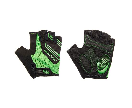 Перчатки JAFFSON SCG 46-0331 (чёрный/зеленый), Цвет: Зелёный, Размер: M