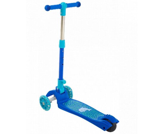Самокат 3-х колесный Ridex Wave 120/90 мм (синий/голубой), Цвет: синий, изображение 2