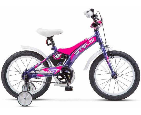 Детский велосипед Stels Jet 18" Z010 (фиолетовый), Цвет: фиолетовый, Размер рамы: 10"