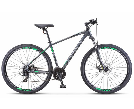 Велосипед Stels Navigator 930 MD 29" (антрацитовый/зеленый), Цвет: графитовый, Размер рамы: 20,5"