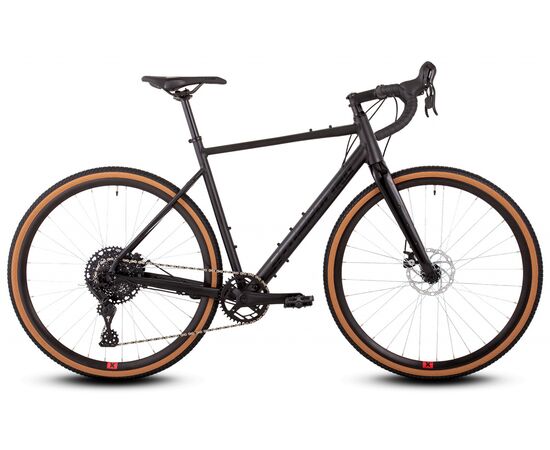 Велосипед гравийный ATOM Tundra X10 (черный матовый), Цвет: черный, Размер рамы: L
