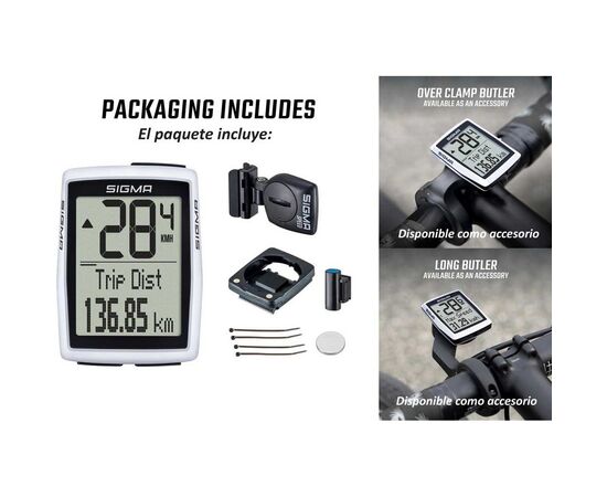 Велокомпьютер беспроводной SIGMA BC 12.0 WL STS (белый), изображение 4