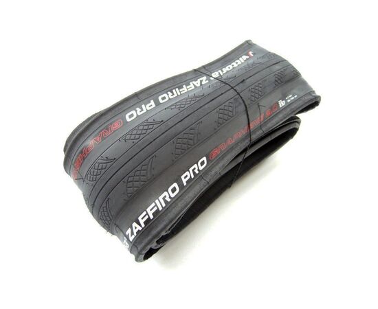 Велосипедная покрышка Vittoria ZAFFIRO PRO V G2.0 25-622 (700x25c), 1C, складная (чёрный), Цвет: черный, Ширина: 1.00" (25 мм), изображение 3