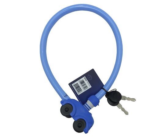 Тросовый велозамок на ключ "Машинка" ABUS My first ABUS 1505/55см 05-0043302 (голубой), Цвет: голубой, изображение 2