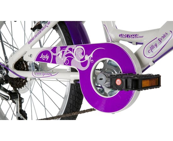 Велосипед Novatrack Girlish line 20" 6.V (белый), изображение 5