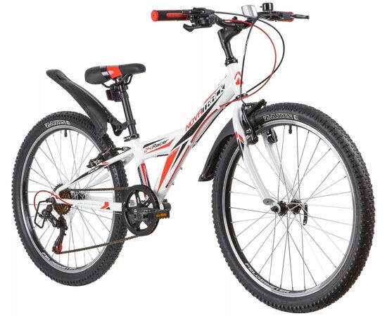 Велосипед Novatrack Racer Y6.V 24" (белый), Цвет: белый, Размер рамы: 12", изображение 2
