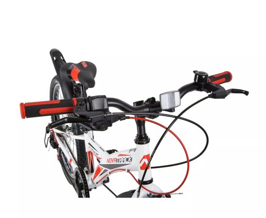 Велосипед Novatrack Racer Y6.V 24" (белый), Цвет: белый, Размер рамы: 12", изображение 4