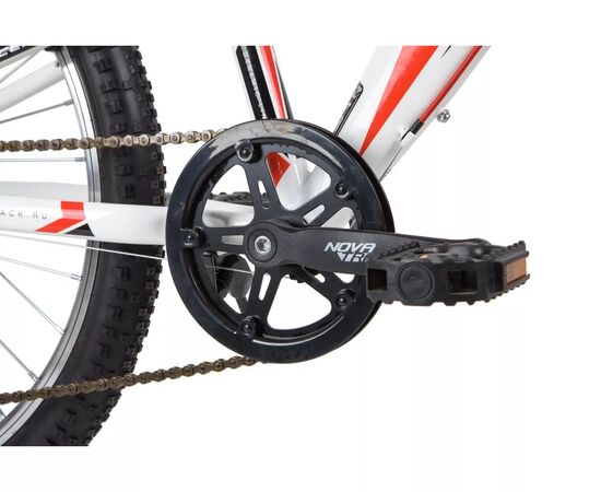 Велосипед Novatrack Racer Y6.V 24" (белый), Цвет: белый, Размер рамы: 12", изображение 5