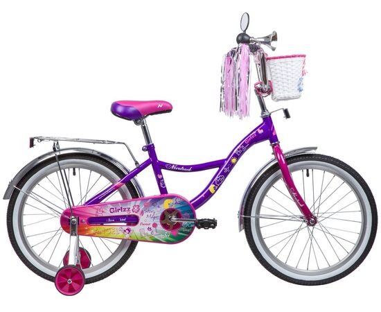 Велосипед Novatrack little Girlzz 20" (фиолетовый)