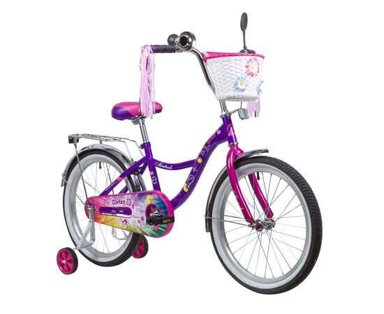 Велосипед Novatrack little Girlzz 20" (фиолетовый), изображение 2 Велосипед Novatrack little Girlzz 20" (фиолетовый), изображение 2