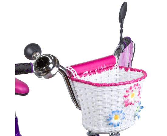 Велосипед Novatrack little Girlzz 20" (фиолетовый), изображение 3 Велосипед Novatrack little Girlzz 20" (фиолетовый), изображение 3