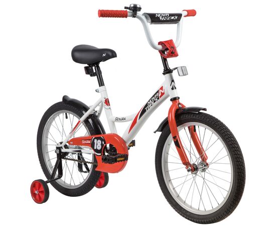 Велосипед Novatrack Strike 18” (белый-красный), изображение 2