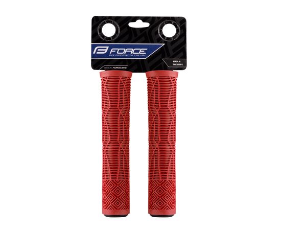 Ручки руля резиновые Force BMX160 382095 (красные), изображение 2