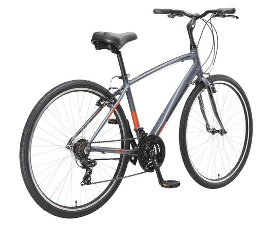 Велосипед Stark'23 Terros 28.2 V (серый/черный/оранжевый), Цвет: серый, Размер рамы: 18", изображение 2