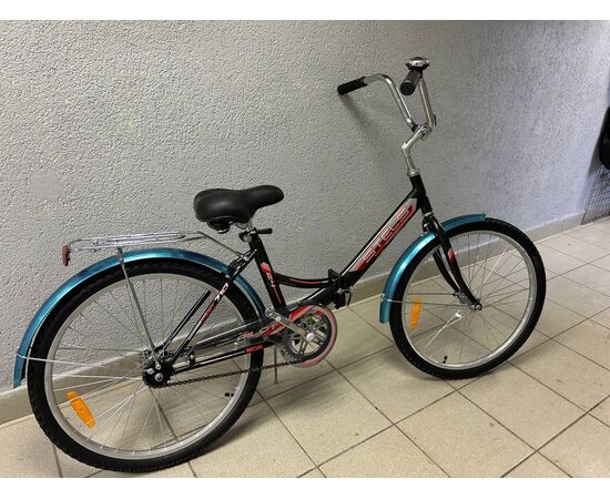 Складной велосипед Stels Pilot 710 24" (чёрный), Цвет: черный, Размер рамы: 16", изображение 2