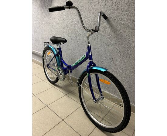Складной велосипед Stels Pilot 710 24" (синий), Цвет: синий, Размер рамы: 16"