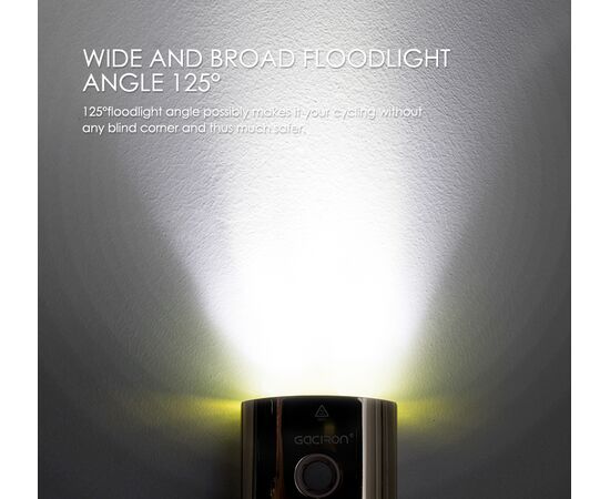 Фара GACIRON V9D-1800 GOLD 2xCREE 1800LM Micro USB 6700mAh 07-300133, изображение 9