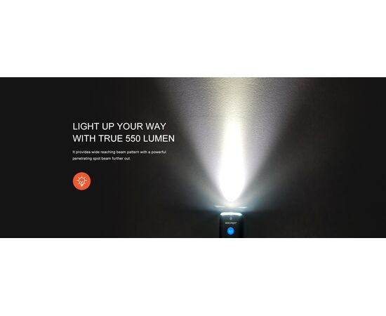 Фара GACIRON V9CP-550 1xCREE 550LM USB-C 2500mAh 07-300108, изображение 5