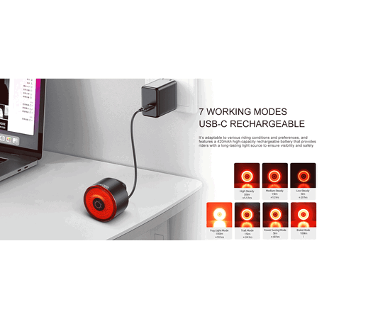 Фонарь GACIRON Loop-100 100LM USB-С 420mAh 07-300187, изображение 10