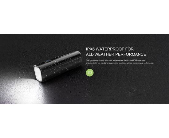 Фара GACIRON KiWi-1200 1xCREE 1200LM USB-C 4400mAh 07-300100, изображение 9